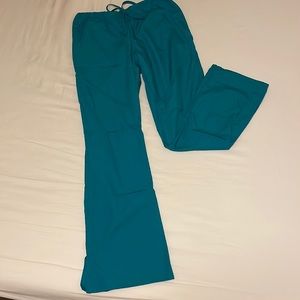 Cherokee Workwear scrub pant in teal blue